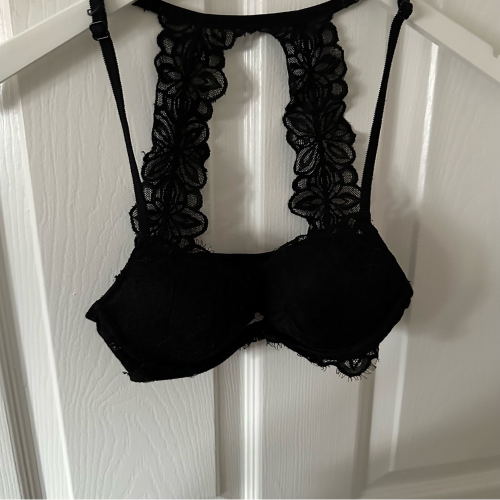 Black Lace Bra